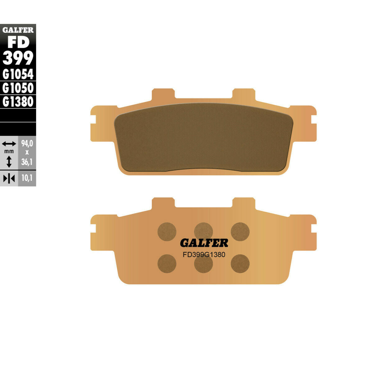 Предни/Задни мото накладки Galfer SINTERED SCOOTER FD399G1380