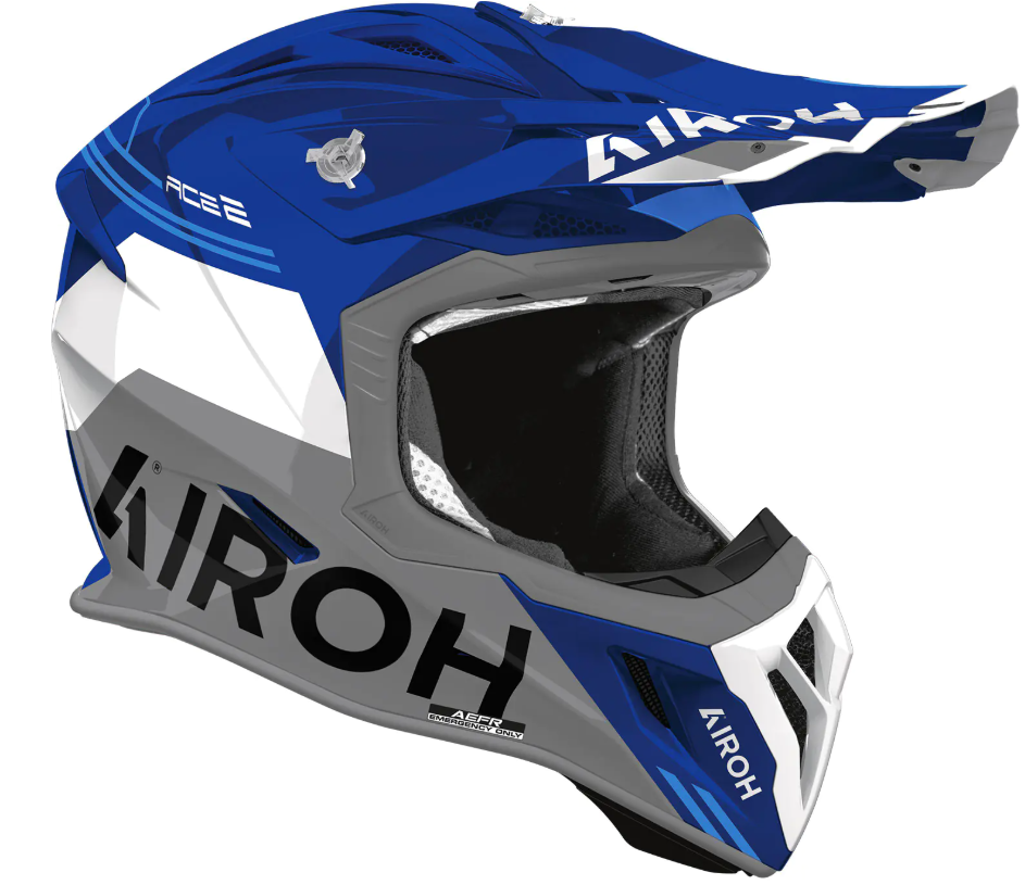 Мотокрос каска AIROH AVIATOR ACE 2 FURY BLUE GLOSS