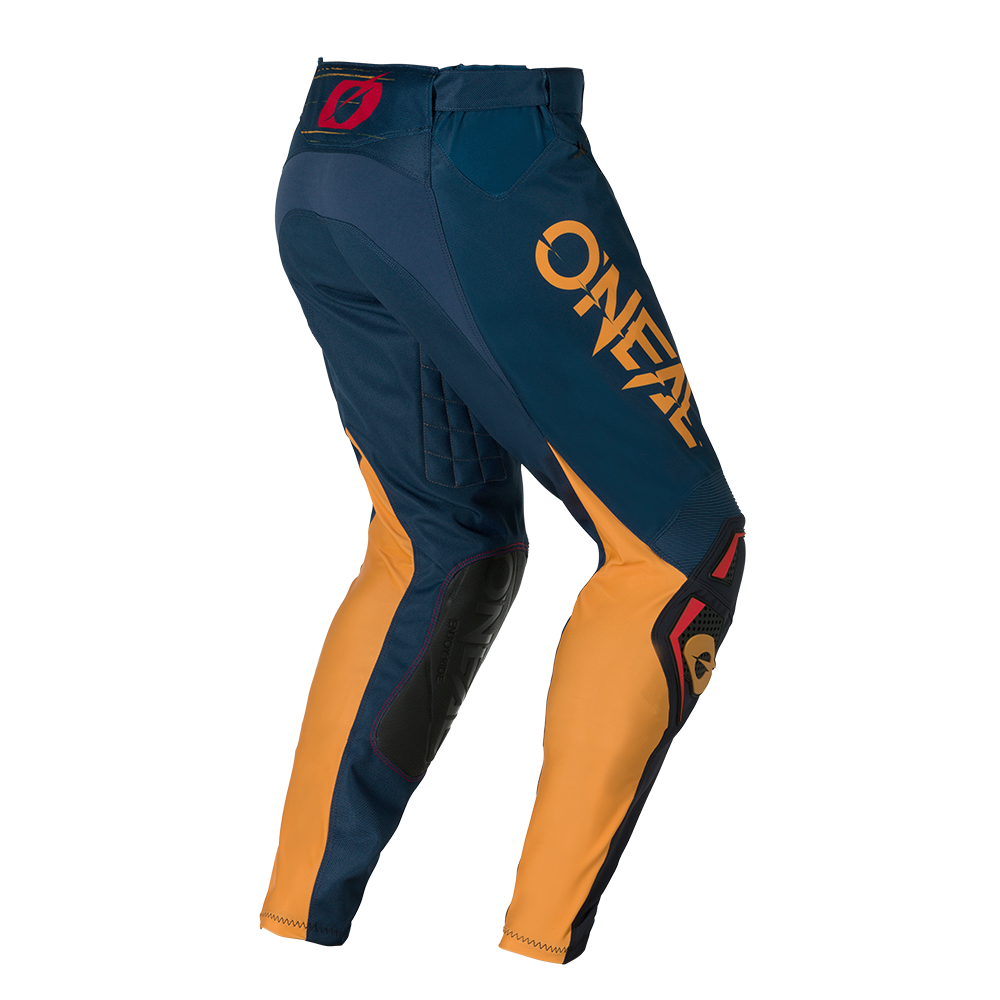 Мотокрос брич O'NEAL HARDWEAR SWIPE NAVY BLUE/TANGERINE V.26