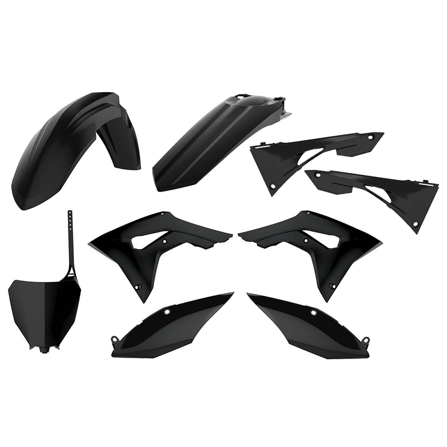 Пластмасов MX кит POLISPORT за HONDA CRF110F - 20013-2018- BLACK OEM