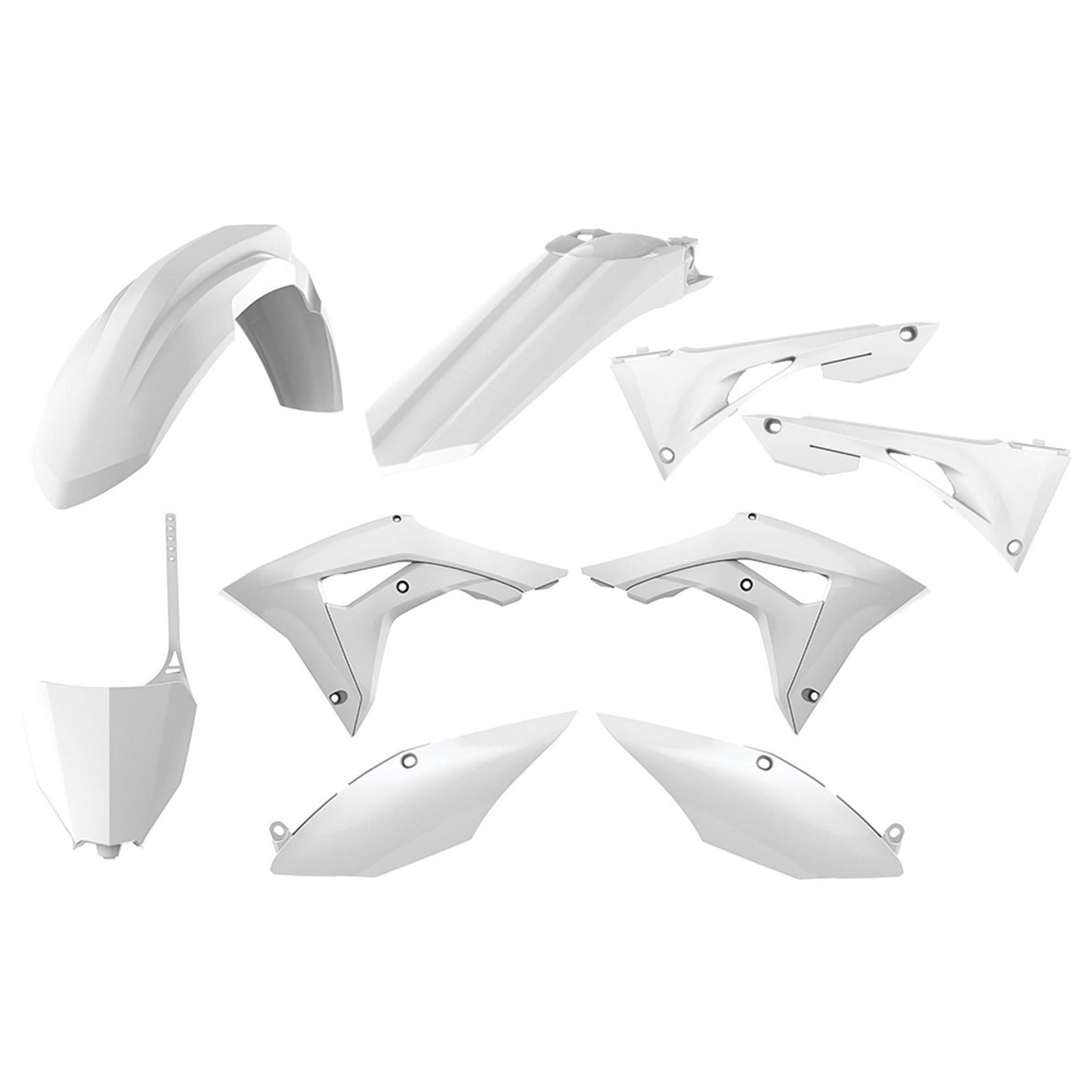 Пластмасов MX кит POLISPORT за HONDA CRF110F - 2013-2018 - WHITE