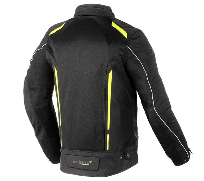 Текстилно мото яке 70 DEGREES TOURING BLACK/FLUO YELLOW