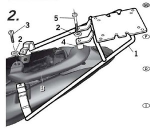 Монтажен комплект за куфари SHAD TOP MASTER TOP KEEWAY RKV 125 '11