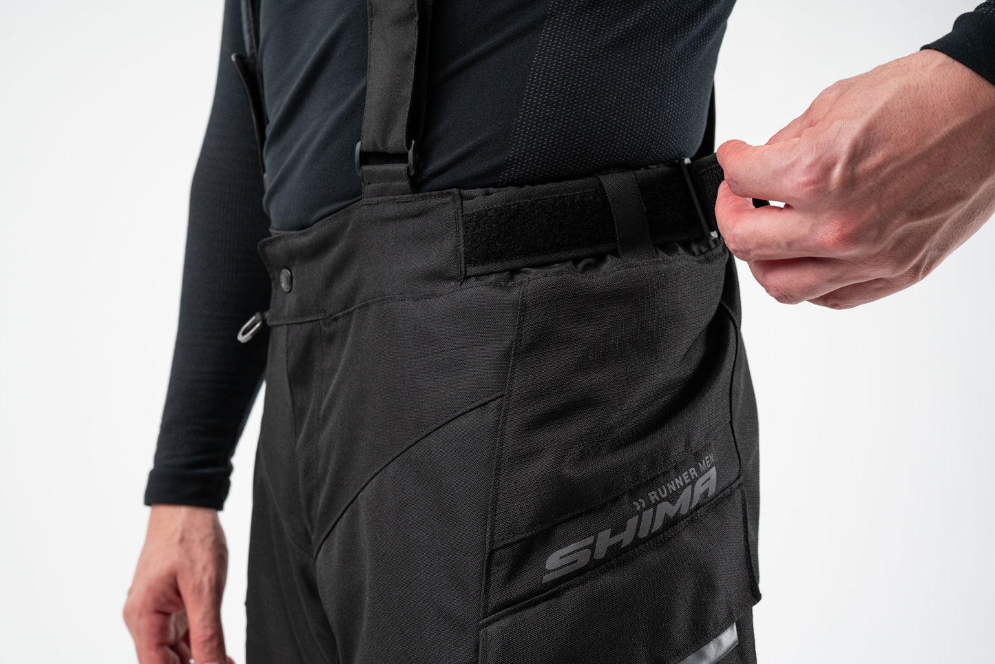 Текстилен мото панталон SHIMA RUNNER BLACK