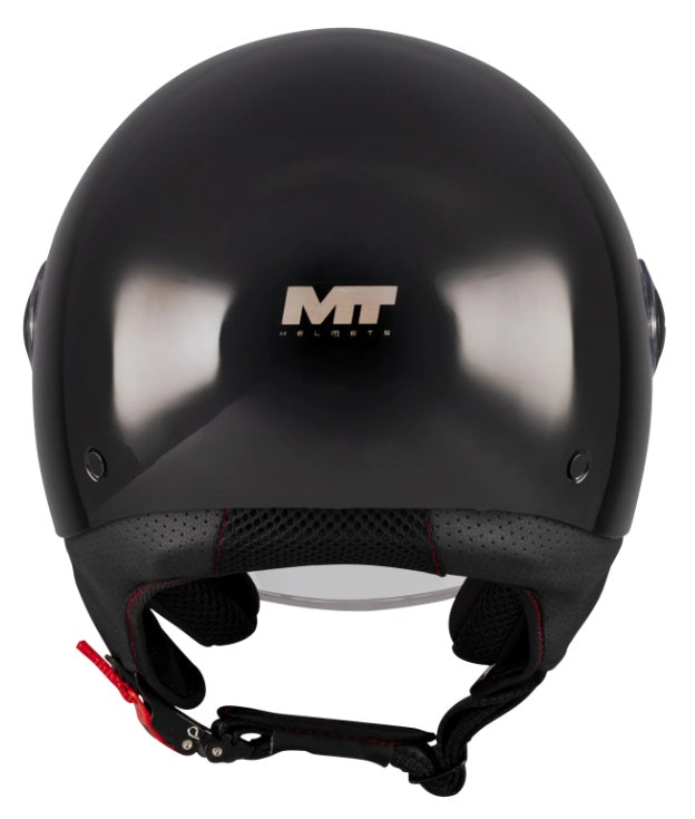 КАСКА ЗА СКУТЕР MT STREET S PURE A1 BLACK GLOSS
