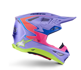 Мотокрос каска ALPINESTARS S-M10 JETT PURPLE/PINK
