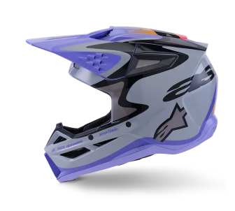 Мотокрос каска ALPINESTARS SM3 JETTSON GRAY/PUR/BLK
