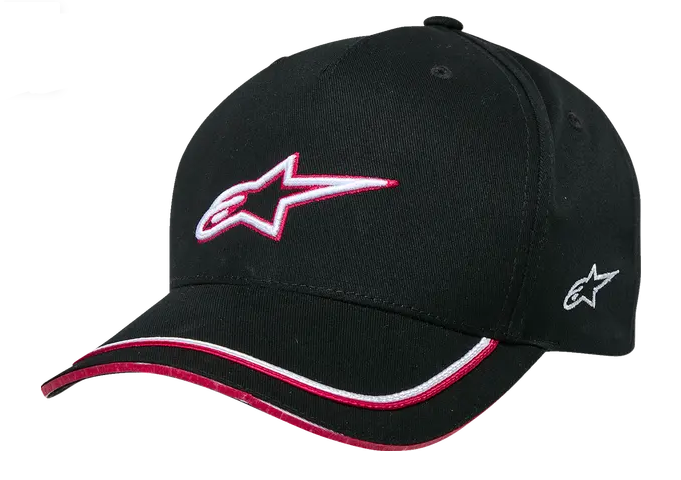 Шапка ALPINESTARS CRV BILL SNP ASCENSION BLACK/RED