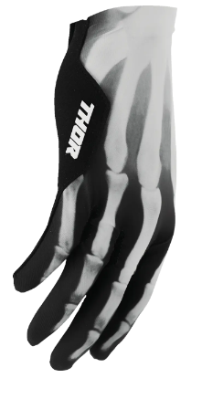Мотокрос ръкавици THOR SPORTMODE X-RAY BLACK/WHITE