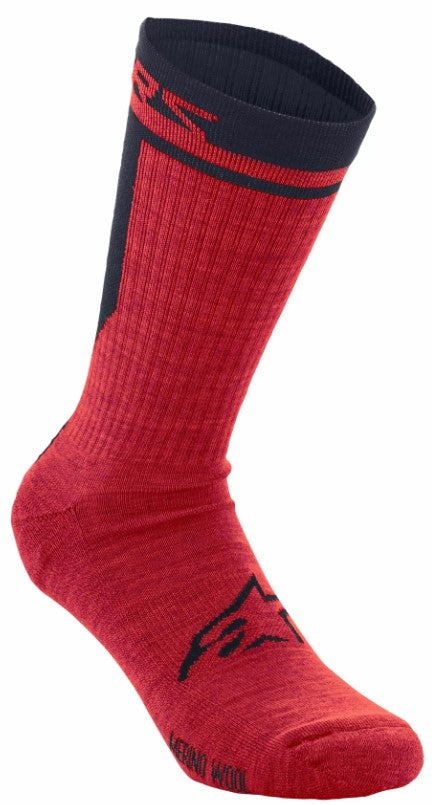 Чорапи ALPINESTARS MERINO 24 RED/BLACK