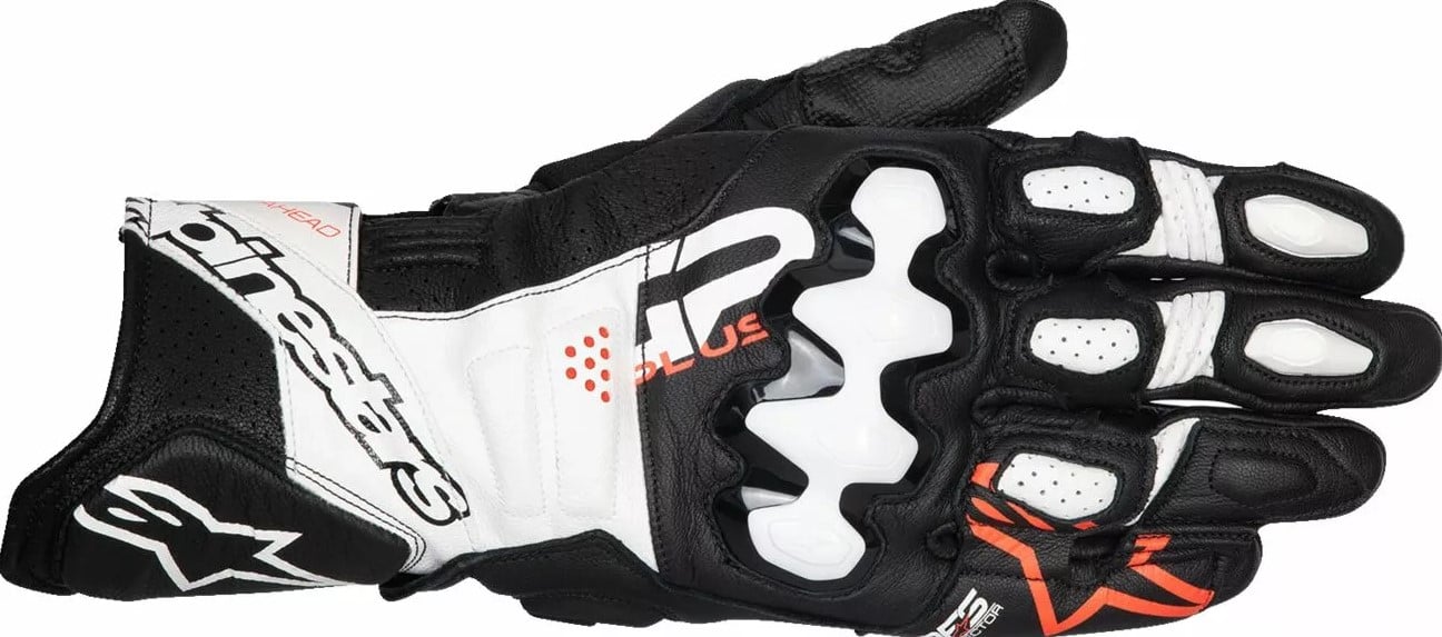 Кожени ръкавици ALPINESTARS GP+ R V3 LTHR BK/WT/RD