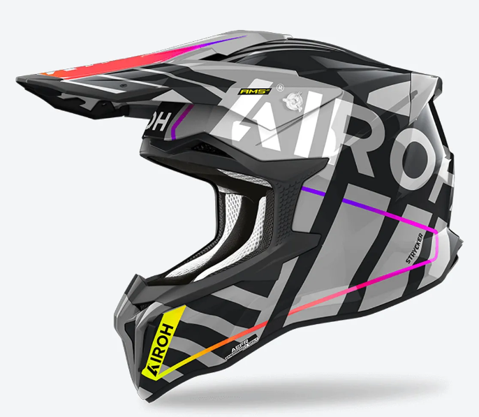 Мотокрос каска AIROH STRYCKER BRAVE GRAY GLOSS