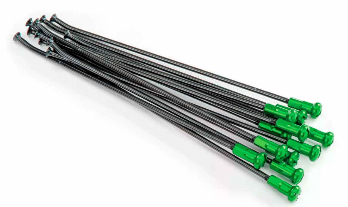 Спици KITE SPOKES 19 RR BK/GN NIP 12PC Black/Green