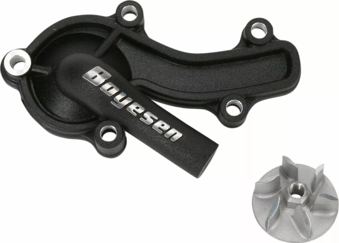 Комплект капак на водната помпа и работно колело BOYESEN COVER IMP/WAT PUMP KIT BLACK