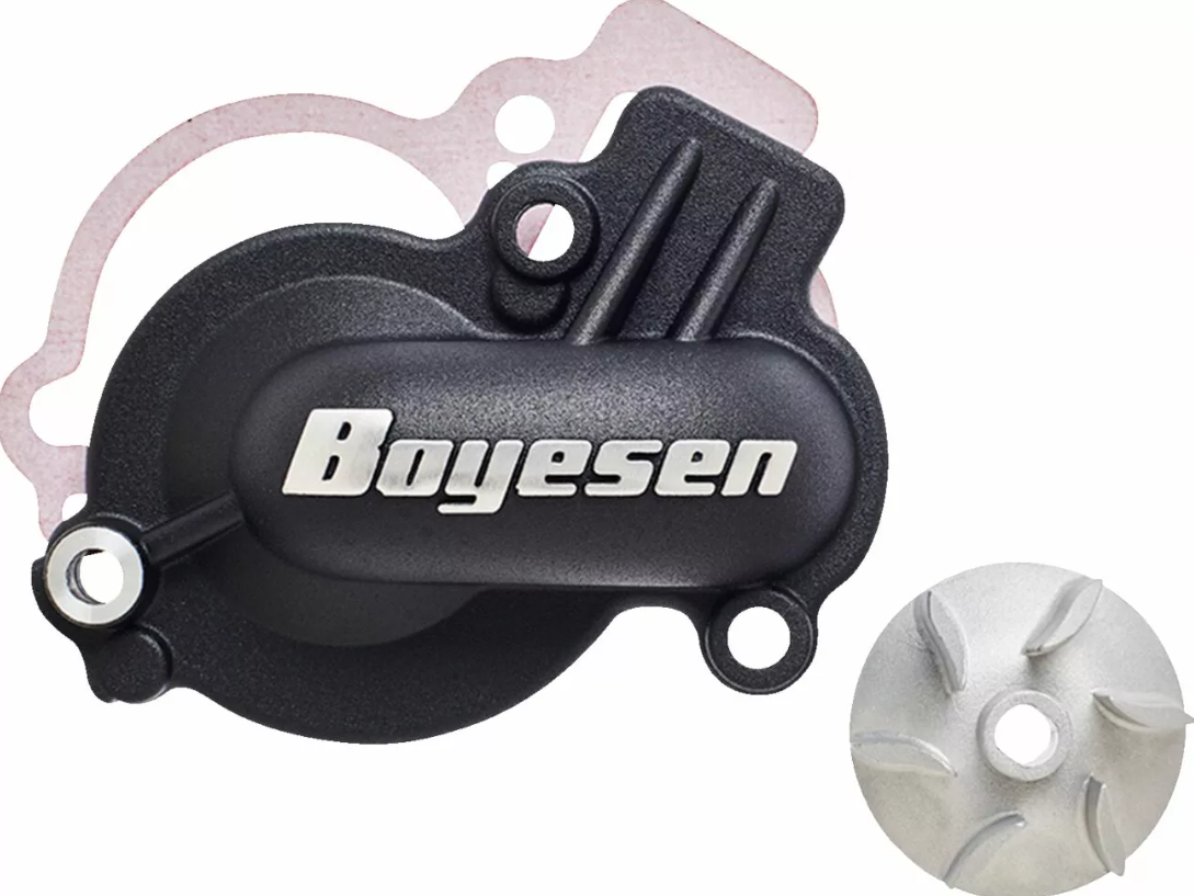 Комплект капак на водната помпа и работно колело BOYESEN COVER/IMP WATPUMP KTM Black
