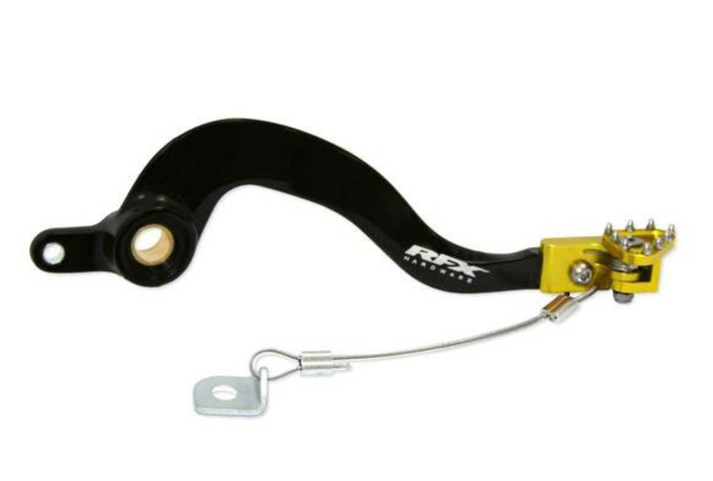 Заден лост за спирачка RFX Pro ST Rear Brake Lever (H/A Black/Yellow) - Suzuki RMZ250/450
