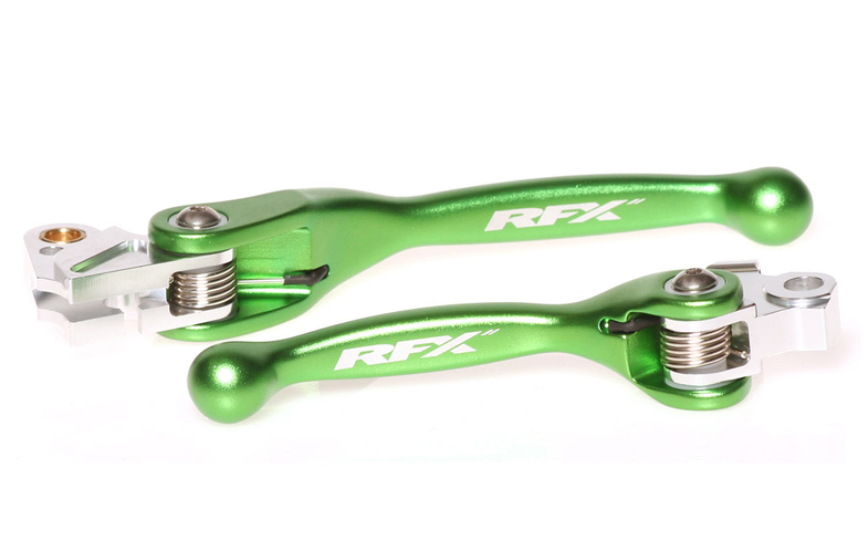 Комплект лостове RFX Race Forged Flexible Lever Set (Green) Kawasaki KXF250/450 13-16