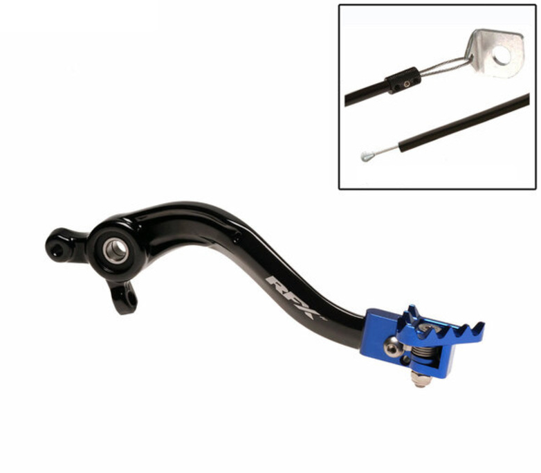 Заден лост за спирачка RFX Pro FT Rear Brake Lever (Black/Blue) Husqvarna FE 17-23 / TC 18-22
