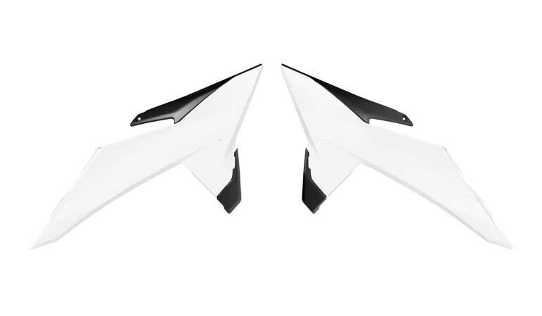 Пластмасови капаци за радиатор RACETECH Radiator Covers (White) KTM 25-26