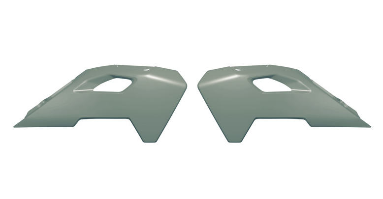 Пластмасови капаци за радиатор RACETECH Radiator Covers HUSQ TC 65 24-25 (Grey)
