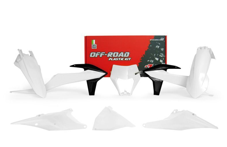 Комплект пластмаси RACETECH Plastic Kit White/Black KTM 20-23