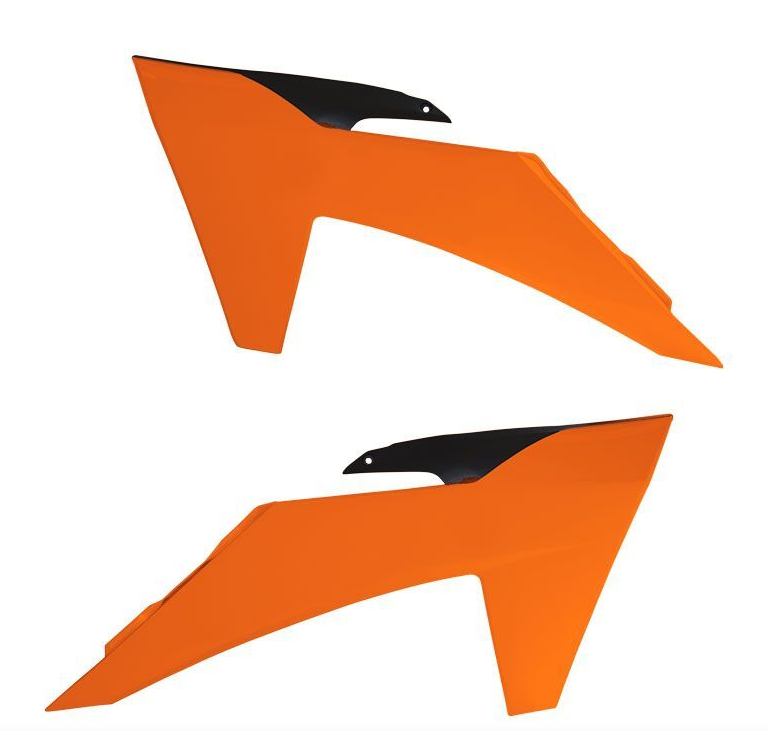 Пластмасови капаци за радиатор RACETECH Radiator Scoops KTM 23-24 (Orange)