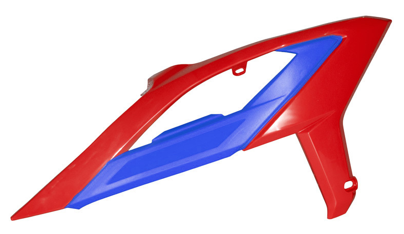 Пластмасови капаци за радиатор RACETECH Radiator Scoops With Support Beta RR 20-24 (Red/Blue)