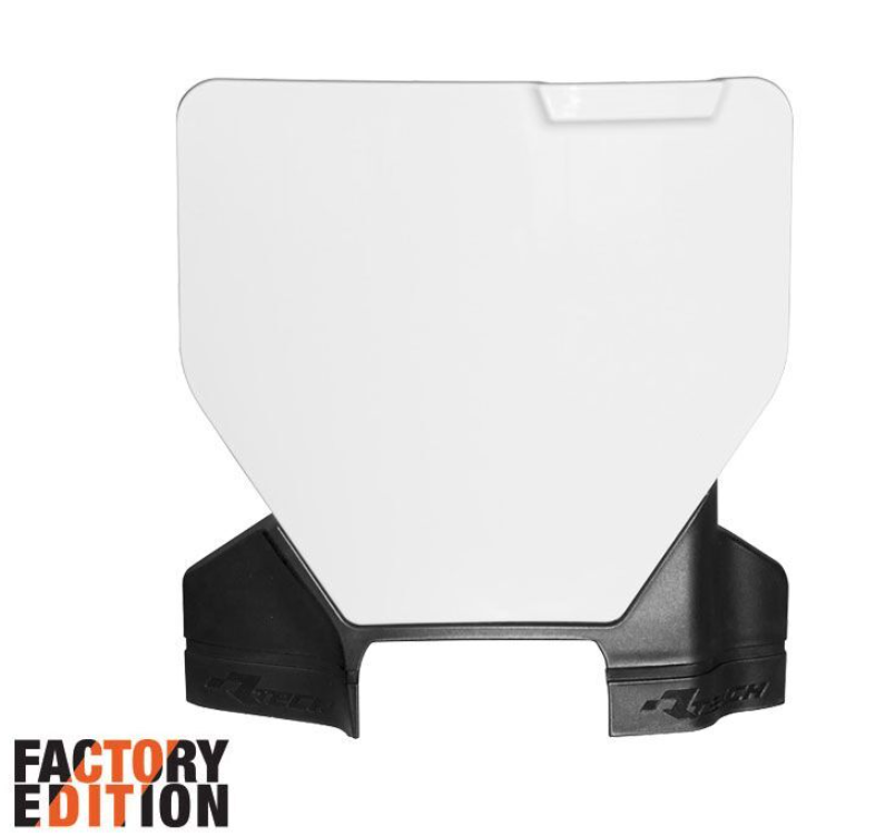 Табела за номер RACETECH Factory Front Number Plate Husqvarna 23-25 (White/Black)