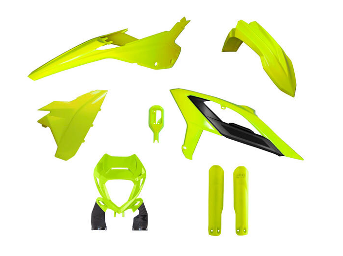 Комплект пластмаси RACETECH Plastic Kit - Complete BETA RR 23-24 (Neon Yellow)