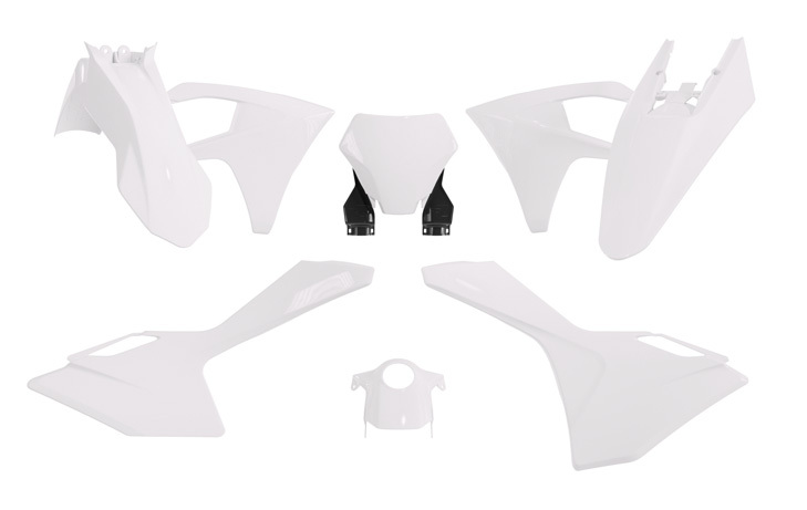 Комплект пластмаси RACETECH Plastic Kit 6 Pieces GASGAS EX/MC 24-25 (White)