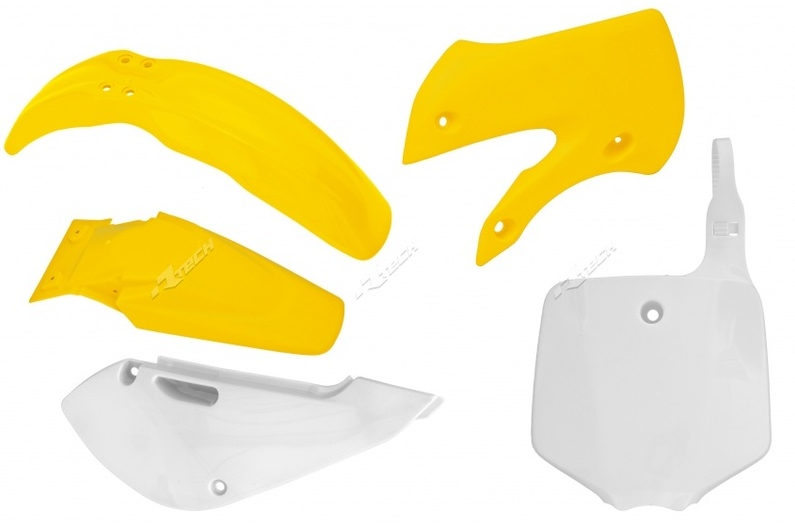 Комплект пластмаси RACETECH Plastic Kit OEM Color Yellow/White Suzuki RM65 03-05