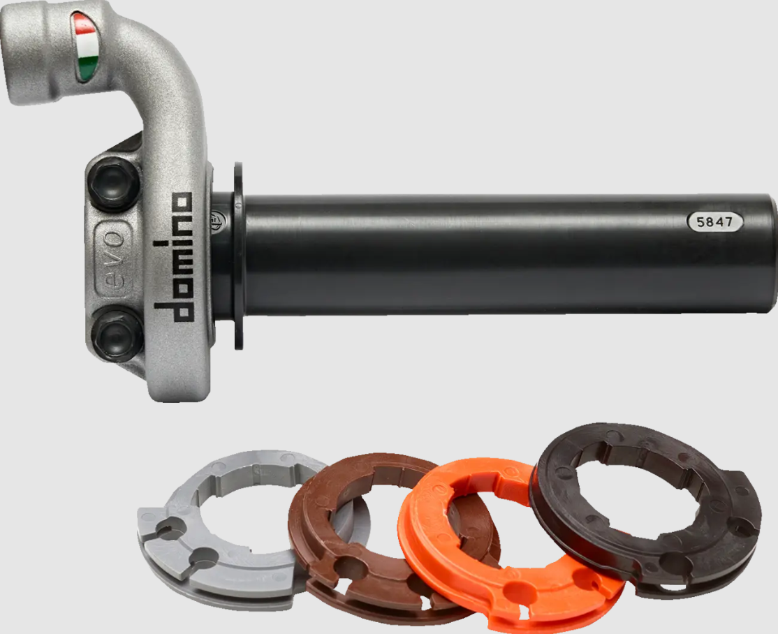 Конзола за газ DOMINO KRK EVO THROTTLE CONTROL NO GRIPS SILVER