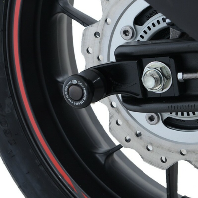 Адаптери за стойка R&G RACING Offset Cotton Reels Black Honda CB500F/CBR500R