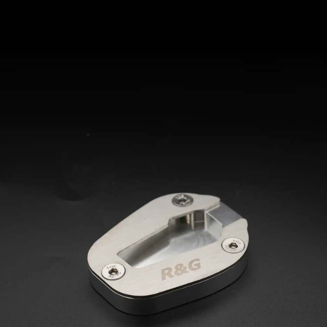 Адаптер за странична стойка R&G RACING Kickstand Shoe - Silver Honda CBR1000RR-R
