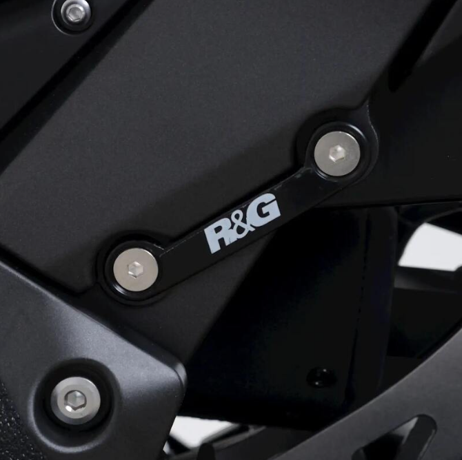Плоча R&G RACING Left Rear Foot Rest Blanking Plate Black Kawasaki Ninja 1000 SX 20-24