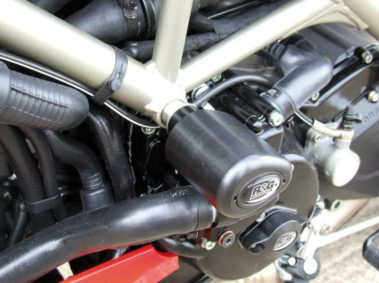 Краш тапи R&G RACING Aero Crash Protectors Black Ducati Streetfighter 1098S 09-14 / Hypermotard 1100 EVo 09-12 / 796 10-12