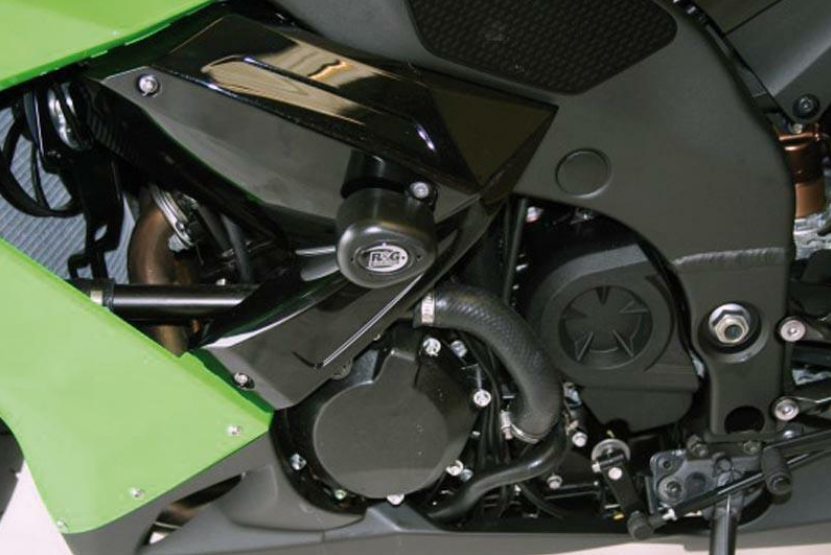 Краш тапи R&G RACING Aero Crash Protectors Black Kawasaki ZX10R 08-10