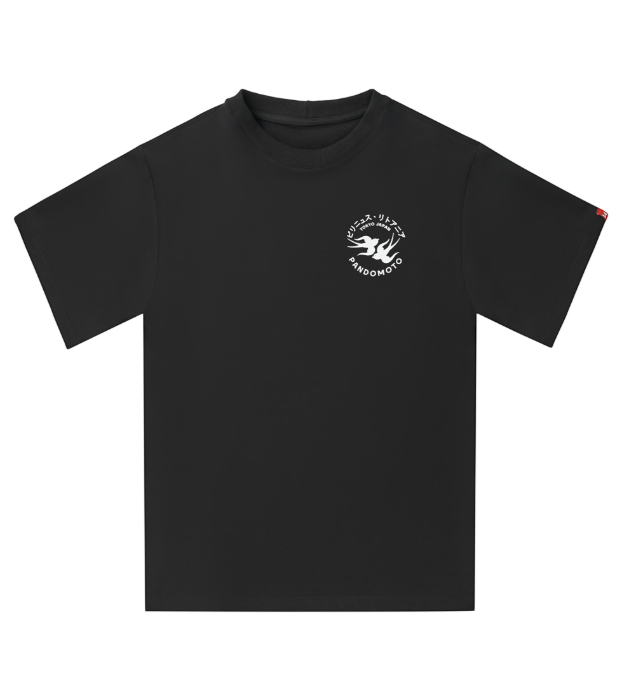 Тениска PANDO MOTO LUKE TOKYO BLACK – Oversized