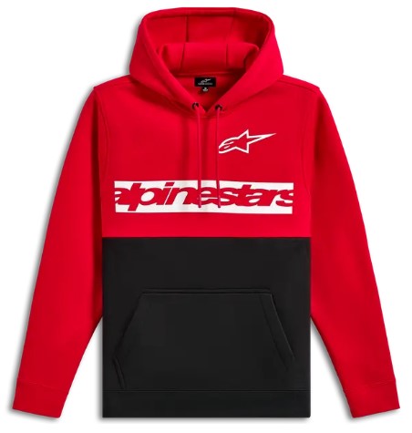 Мото суитшърт ALPINESTARS PO PARALLEL RED/BLACK