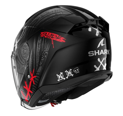 Каска за скутер SHARK SKWAL JET SHIEVER BLACK/RED
