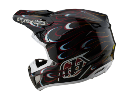 Mотокрос каска TROY LEE DESIGNS SE5 Carbon Torched - Black/Red