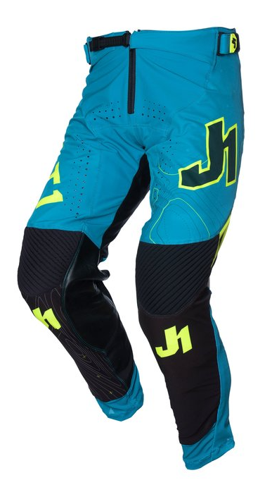 Мотокрос брич Just1 J-Flex 2.0 Frontier Teal Black/Yellow Fluo