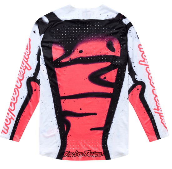 Mотокрос джърси TROY LEE DESIGNS SSE Ultra Membrane Jersey - White/Infra Red
