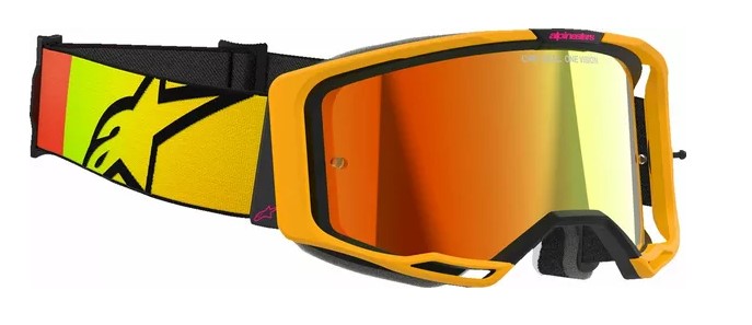 Мотокрос очила ALPINESTARS VISION 8 CORP YLW/PINK MIRROR-RED