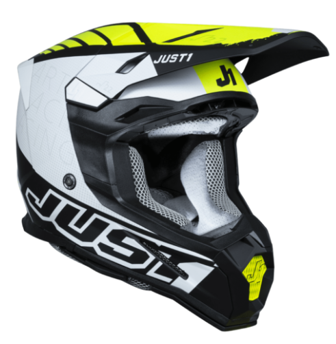 Mотокрос каска Just1 J-22 F Dynamo Fluo Yellow/White/Black