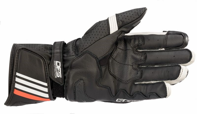 КОЖЕНИ РЪКАВИЦИ ALPINESTARS GP PLUS R V2 BLACK/WHITE