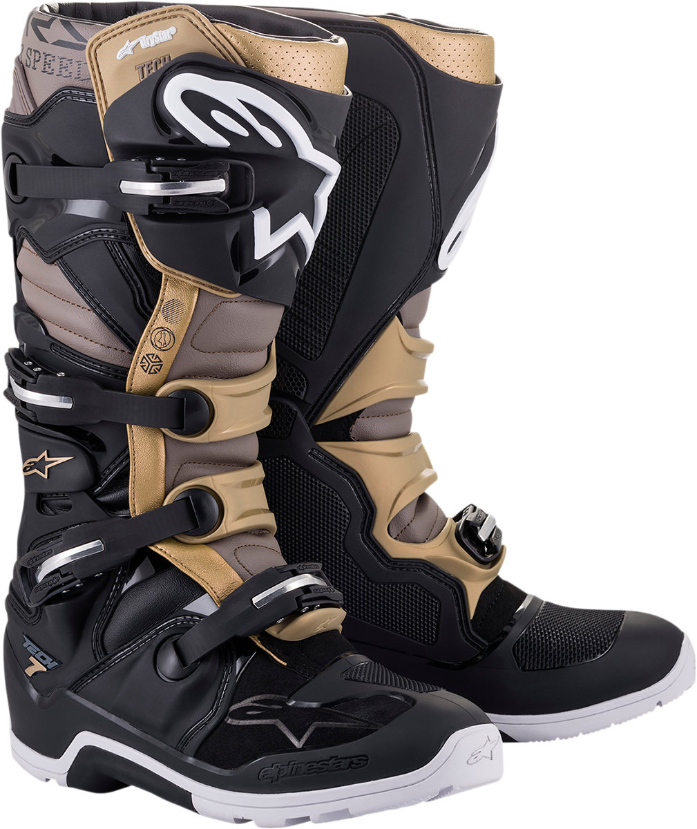 Мотокрос ботуши ALPINESTARS Tech 7 Enduro Drystar® BLACK/GOLD