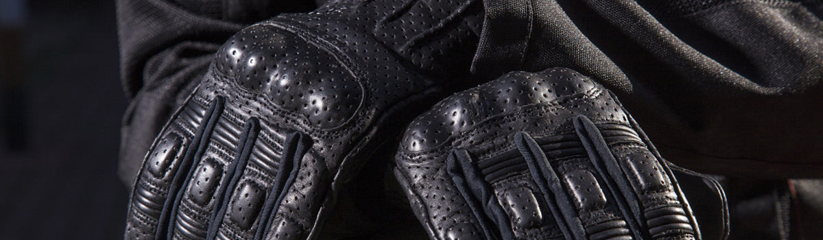 Дамски кожени ръкавици 70 DEGREES SUMMER URBAN BLACK