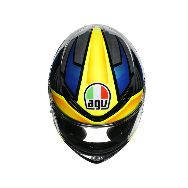 КАСКА AGV K-6 S JOAN BLACK/BLUE/YELLOW