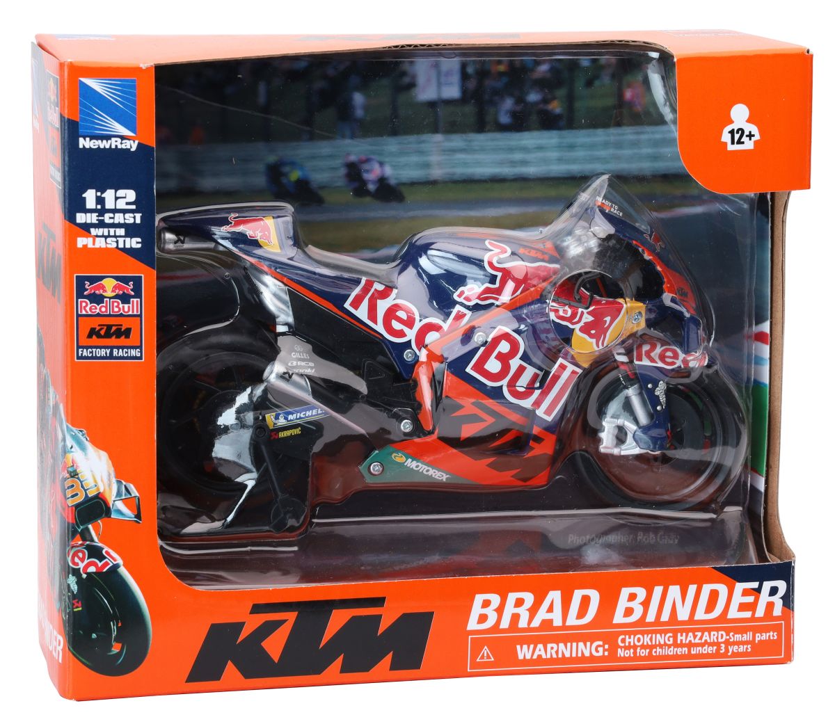 Мотоциклет играчка KTM Red Bull MotoGP B. Binder 1:12
